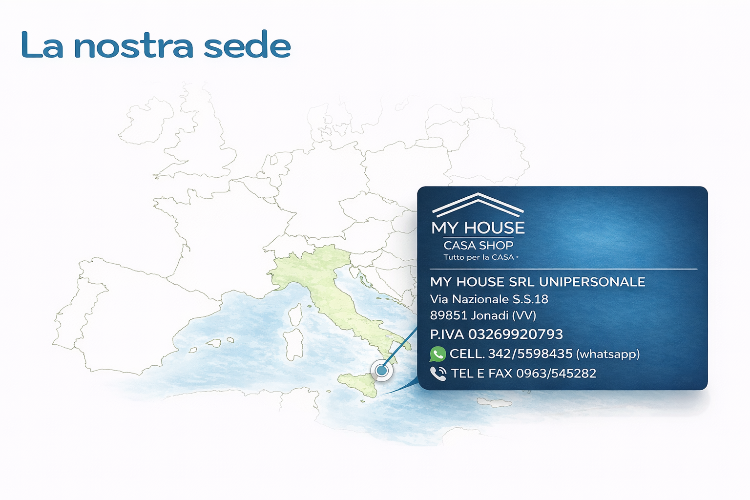 La nostra sede - MyHouse Srl - Jonadi (VV)