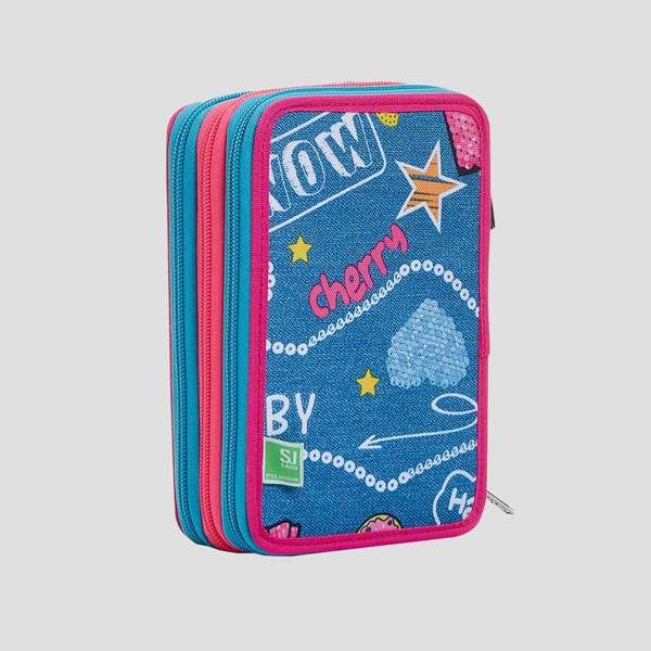 Immagine di Astuccio 3 Zip Sj Gang Just Denim