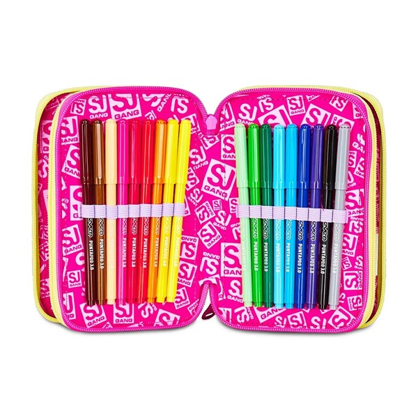 Immagine di Astuccio 3 Zip Sj Gang Game-Led Girl