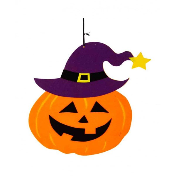 Immagine di Zucca in feltro d'app. H.cm.36 ca. C/cartellino/et