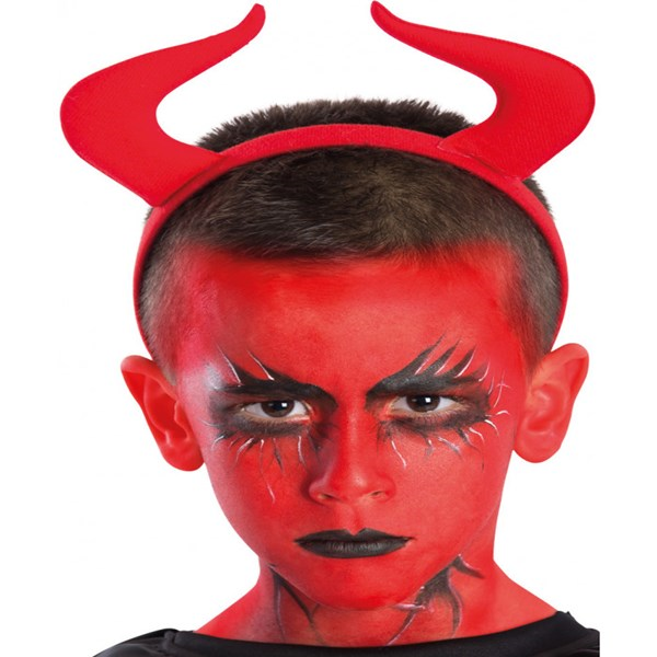 Immagine di CERCHIETTO DIAVOLO IN TESSUTO SU CARTONCINO