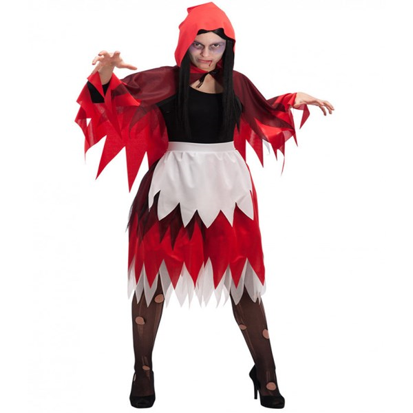 Immagine di SET CAPPUCCETTO HORROR (GONNA E MANTELLO) IN BUSTA