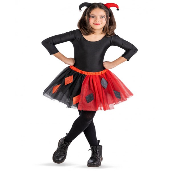 Immagine di SET JOKER BIMBA (GONNA E CERCHIETTO) IN BUSTA CON 