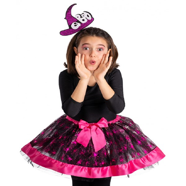 Immagine di SET STREGHETTA BIMBA (GONNA E CAPPELLINO) IN BUSTA