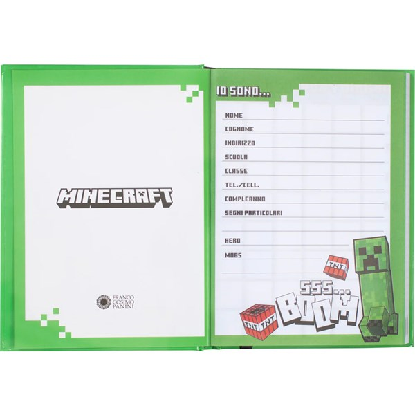 Immagine di DIARIO 12MM STD FACES PIXEL MINECRAFT