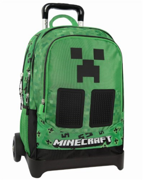 Immagine di ZAINO ORGANIZZATO TROLLEY STACC. PIXEL MINECRAFT
