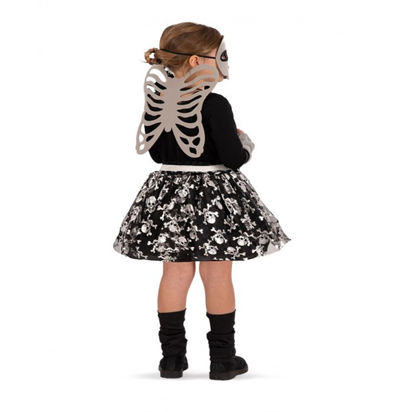 Immagine di Set Scheletrina Bimba (Gonna, Maschera E Ali Schel