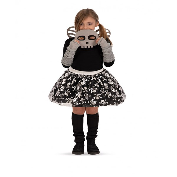 Immagine di Set Scheletrina Bimba (Gonna, Maschera E Ali Schel