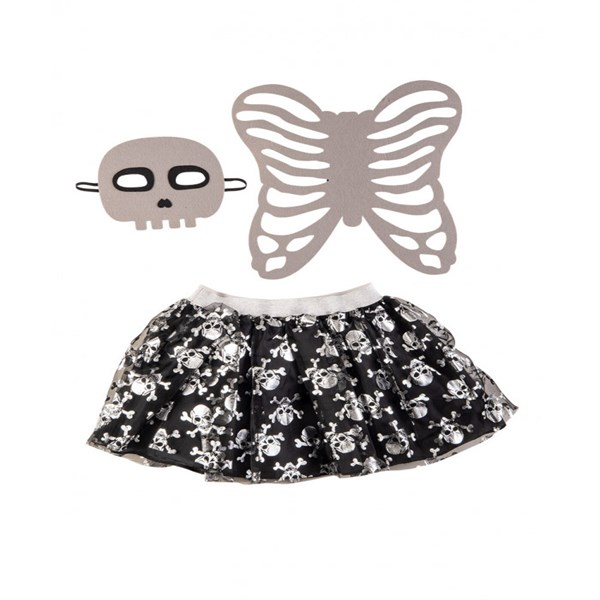 Immagine di Set Scheletrina Bimba (Gonna, Maschera E Ali Schel