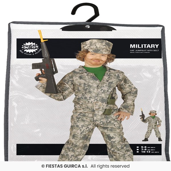 Immagine di MILITARE BAMBINI TAGLIA 5 6 ANNI