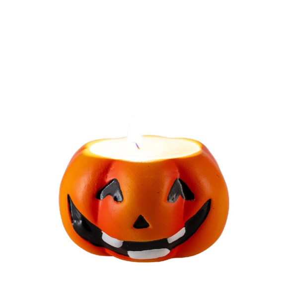 Immagine di Zucca in ceramica con candela h.cm.7 ca. 