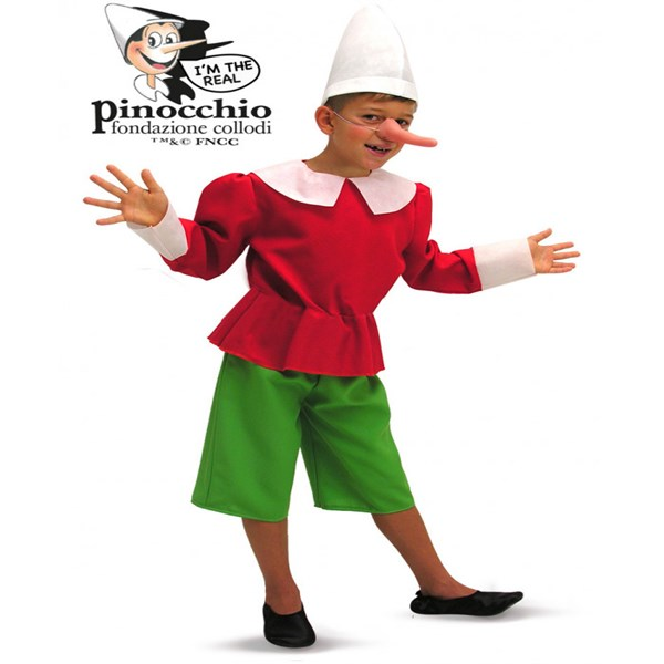 Immagine di COSTUME PINOCCHIO BIMBO TG.V IN BUSTA C/GANCIO