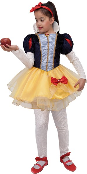 Immagine di Costume Biancaneve Bambina 5/6 Anni