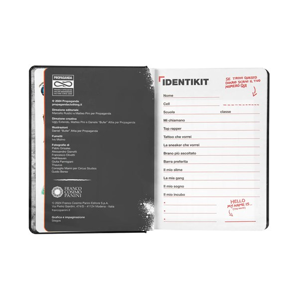 Immagine di AGENDA 16M MEDIUM PROPAGANDA BLACK