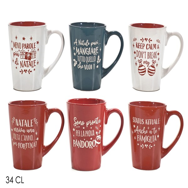 Immagine di Tazza Natalizia 34cl 6ass
