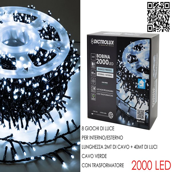 Immagine di 2000 Luci Led Bianco Ghiaccio Xest.C/Bob