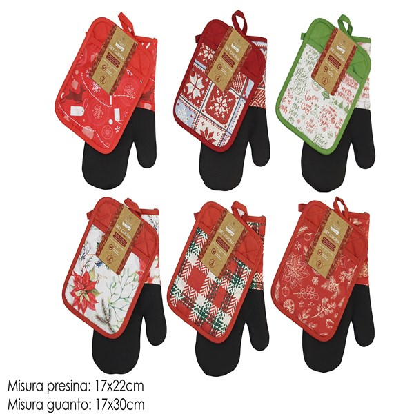 Immagine di Set 2pz presina+guanto nat. 6ass