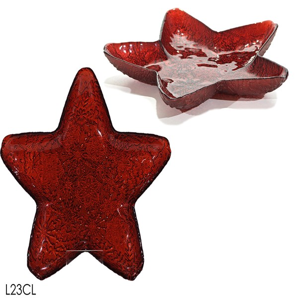 Immagine di Svuotatasche Stella Ø23cm Rosso