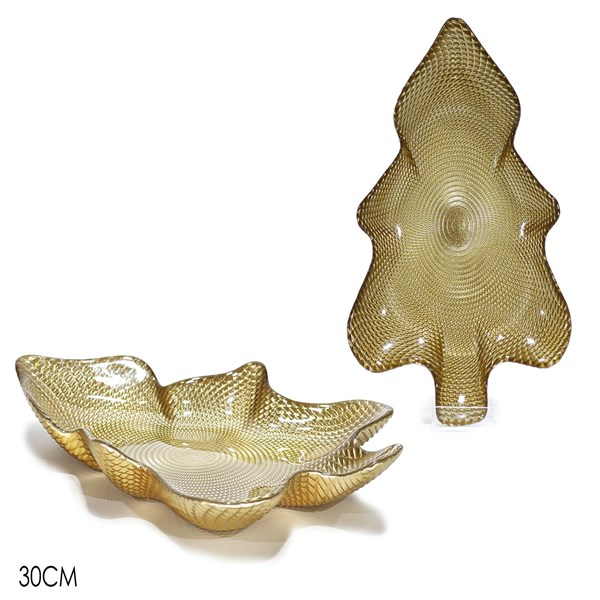 Immagine di Piatto Albero H30cm Oro