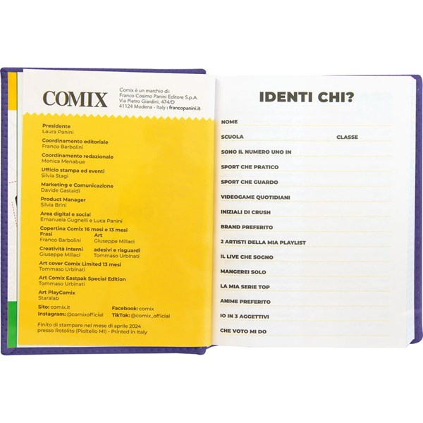 Immagine di AGENDA 16M MINI MESH VIOLA SPECIAL COMIX