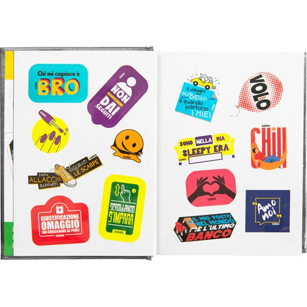 Immagine di AGENDA 16M STD LYCRA SILVER SPECIAL COMIX