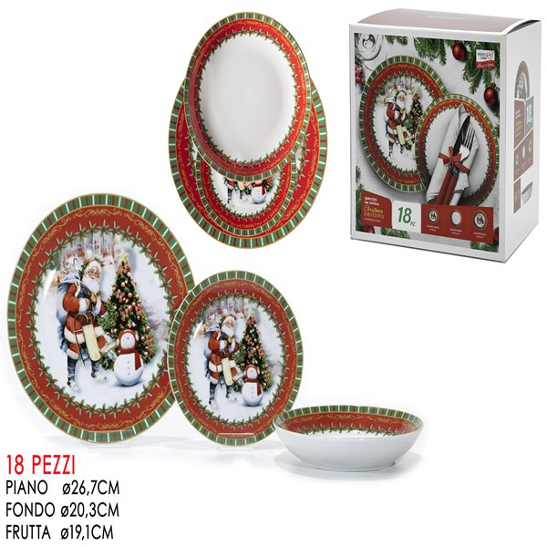 Immagine di Serv.tav. 18pz christmas emotions porc