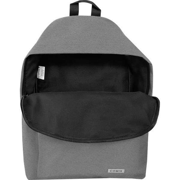 Immagine di Zaino americano monocolore grigio mel. Comix