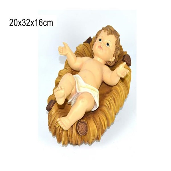 Immagine di Gesu Bambino C/Culla 32cm Eu00351-1a