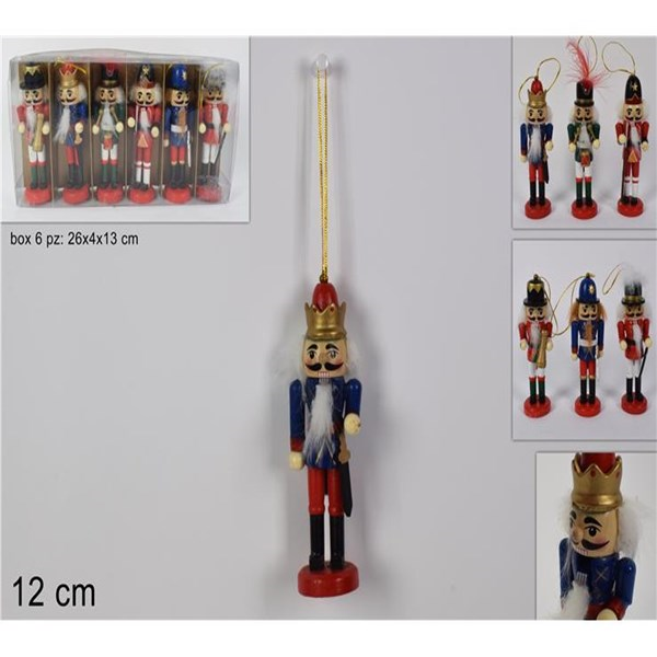 Immagine di Soldato Schiaccianoci Legno 12cm Ass Sr-2003