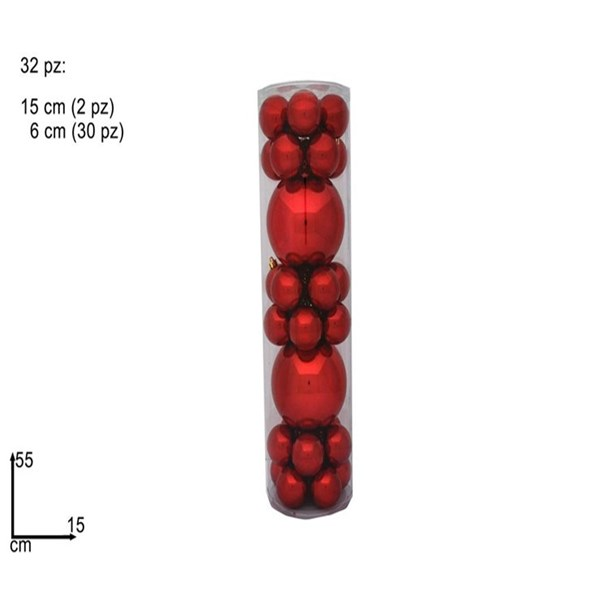 Immagine di Box 32 palline rosso art. 3a32e05e10/r