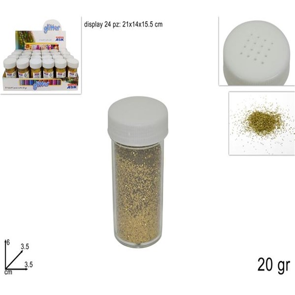Immagine di Tubetto Glitter Gr20 Oro 