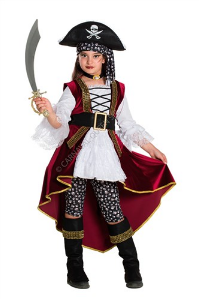 Immagine di Costume Lady Corsara Bambina 7/8 Anni