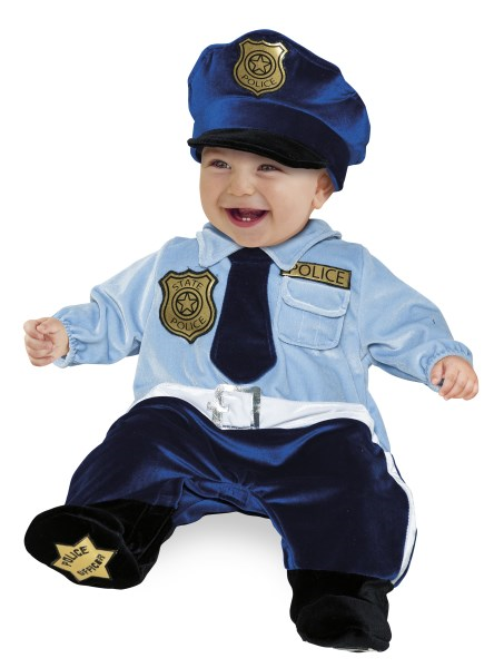 Immagine di Costume Piccolo Poliziotto Superbaby 6/9 Mesi